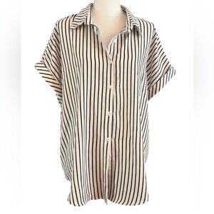 SHEIN Curve striped blouse